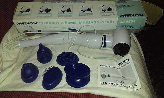 Infrarot-Wärme-Massage-Gerät Medion MD 6654 belebt,erfrischt und